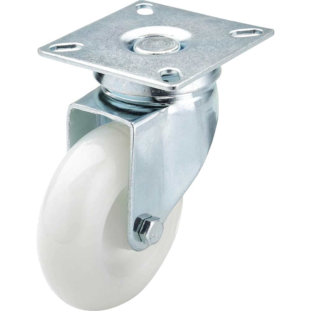 Draper Swivel Plate Fixing Nylon Wheeled Castor 75mm