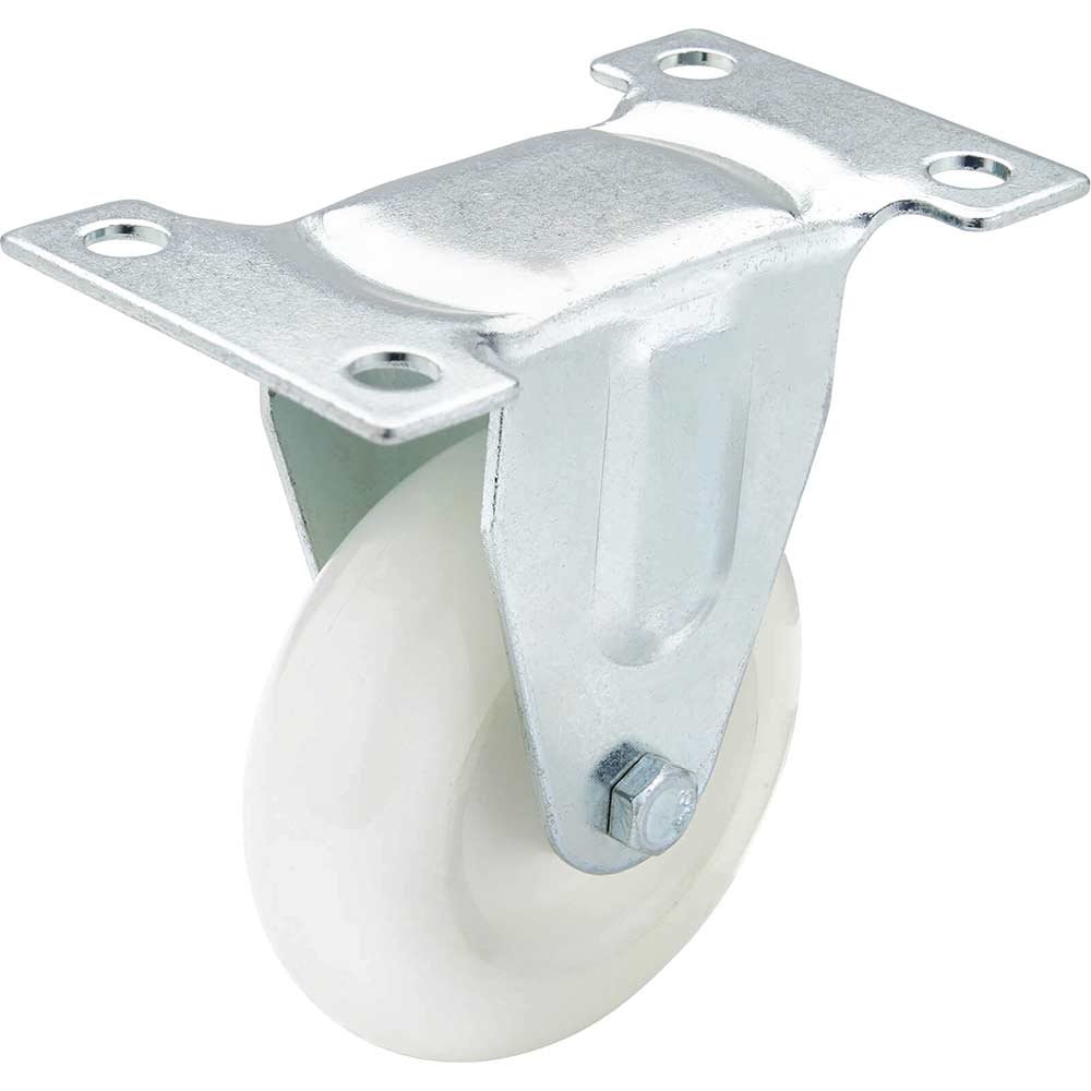 Image of Draper Fixed Plate Fixing Nylon Wheeled Castor