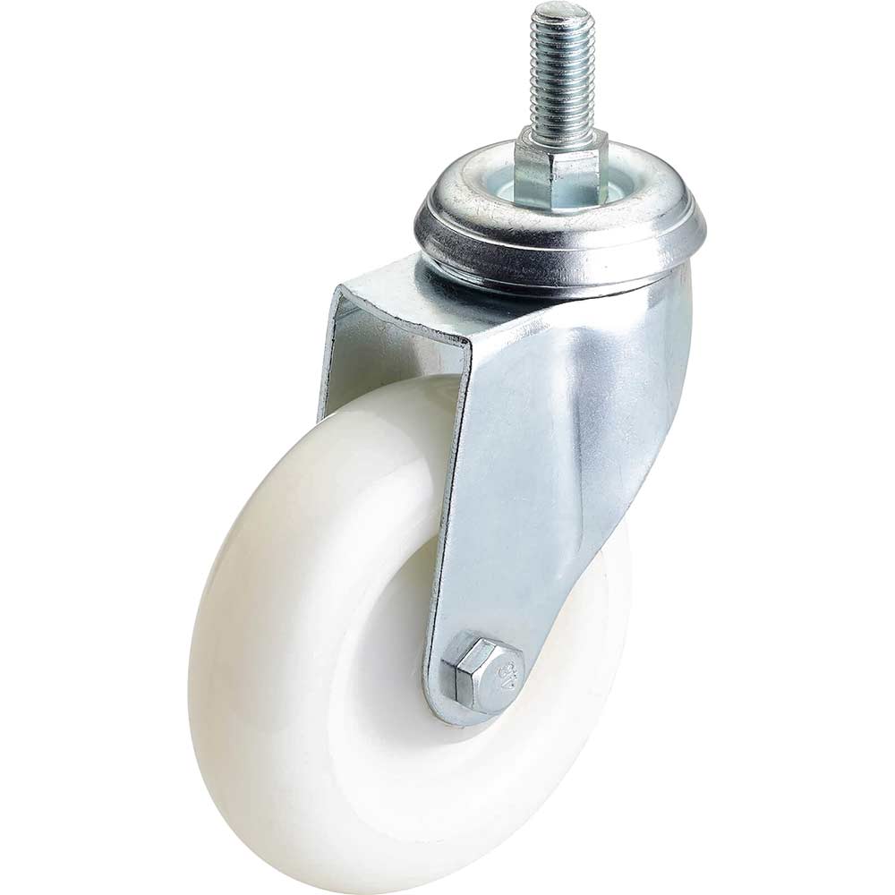 Draper Swivel Bolt Fixing Nylon Wheeled Castor 100mm