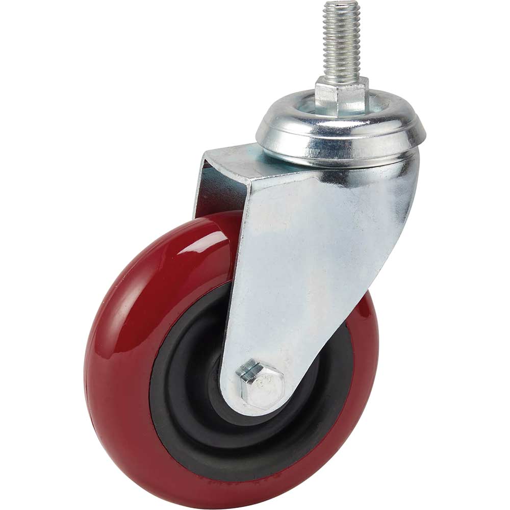 Draper Swivel Bolt Fixing Polyurethane Wheeled Castor 100mm