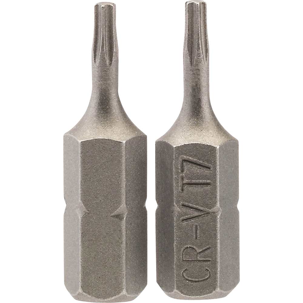 Draper Torx Screwdriver Bits T7 25mm Pack of 2