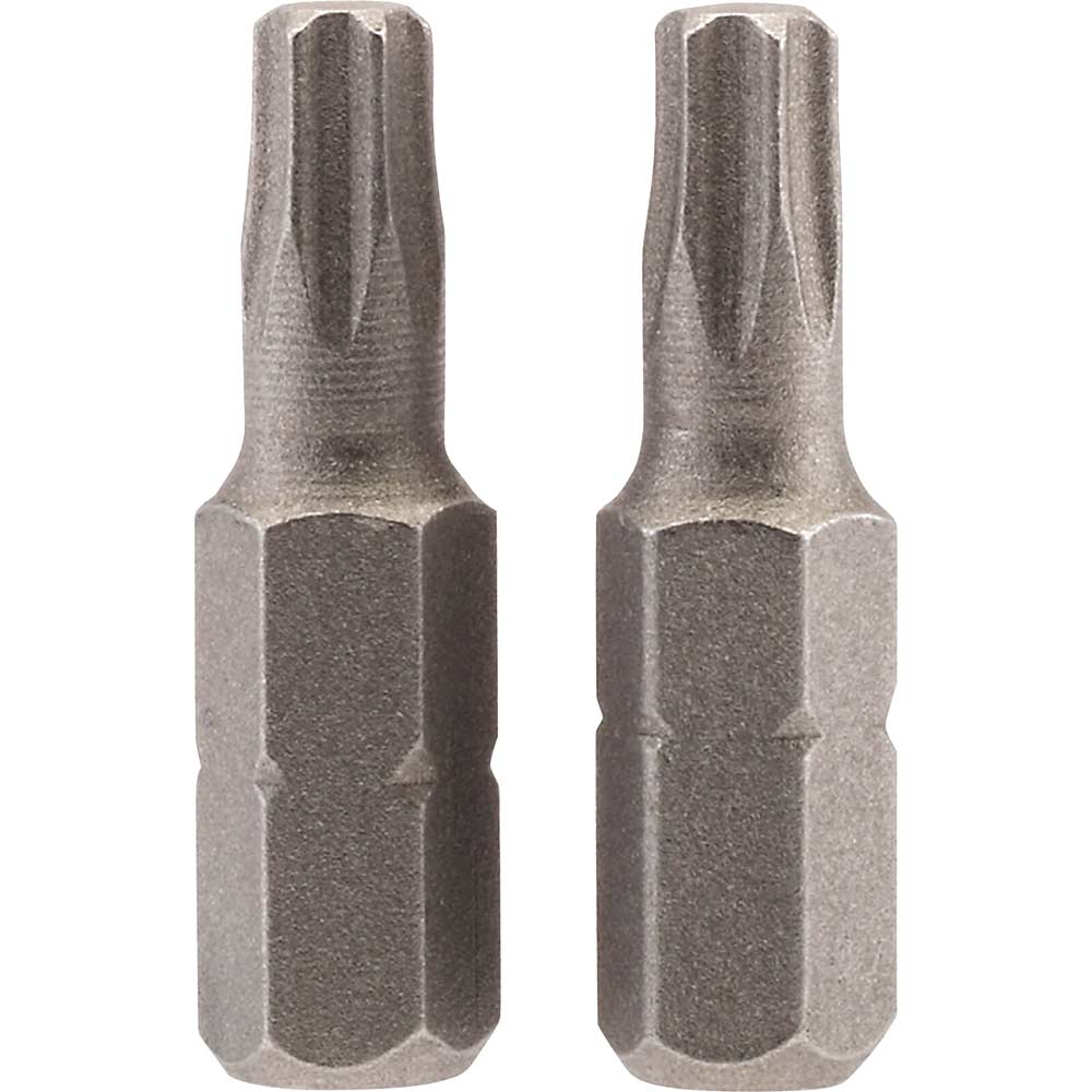 Image of Draper Torx Screwdriver Bits T25 25mm Pack of 2