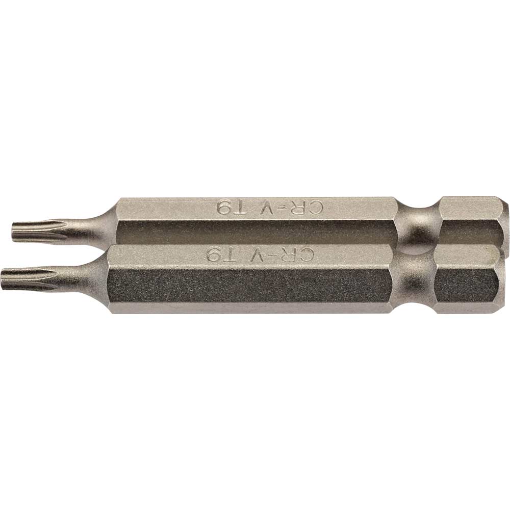 Draper Torx Screwdriver Bits T9 50mm Pack of 2