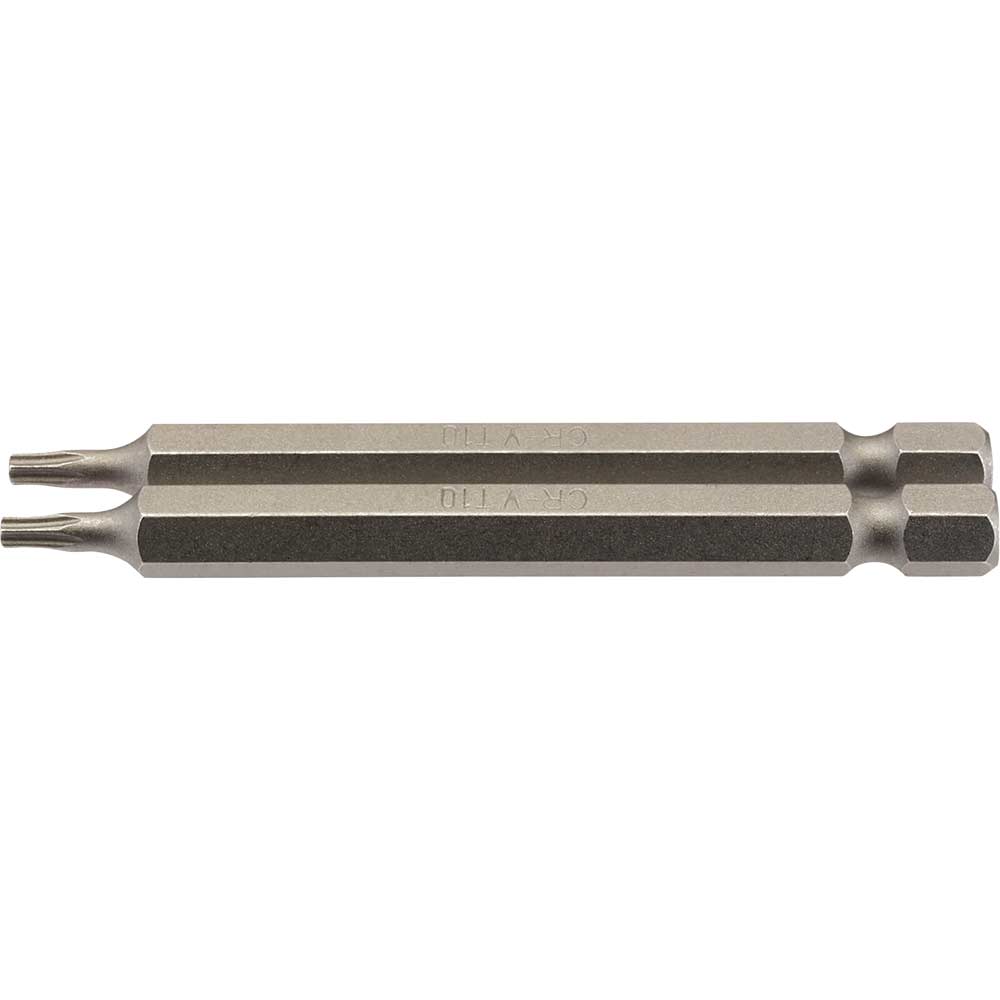 Image of Draper Torx Screwdriver Bits T10 75mm Pack of 2