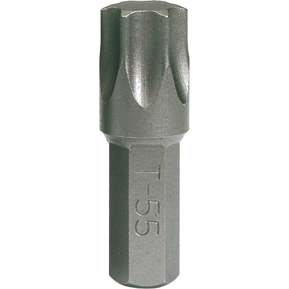 Image of Draper 8mm Hex Shank Impact Torx Screwdriver Bit T55 25mm Pack of 1