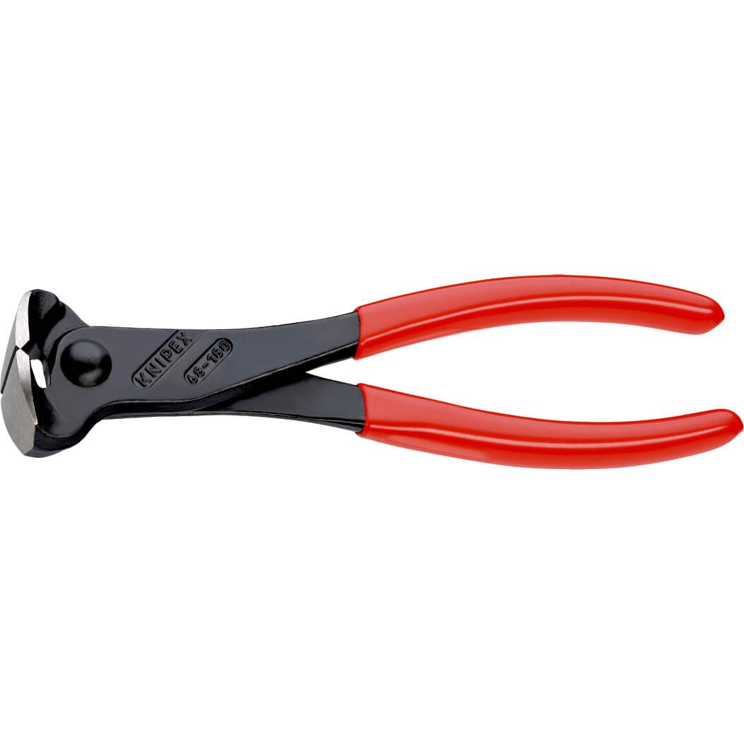 Image of Knipex 68 01 Steel Rebar Fixers Concrete End Cutting Pliers 180mm