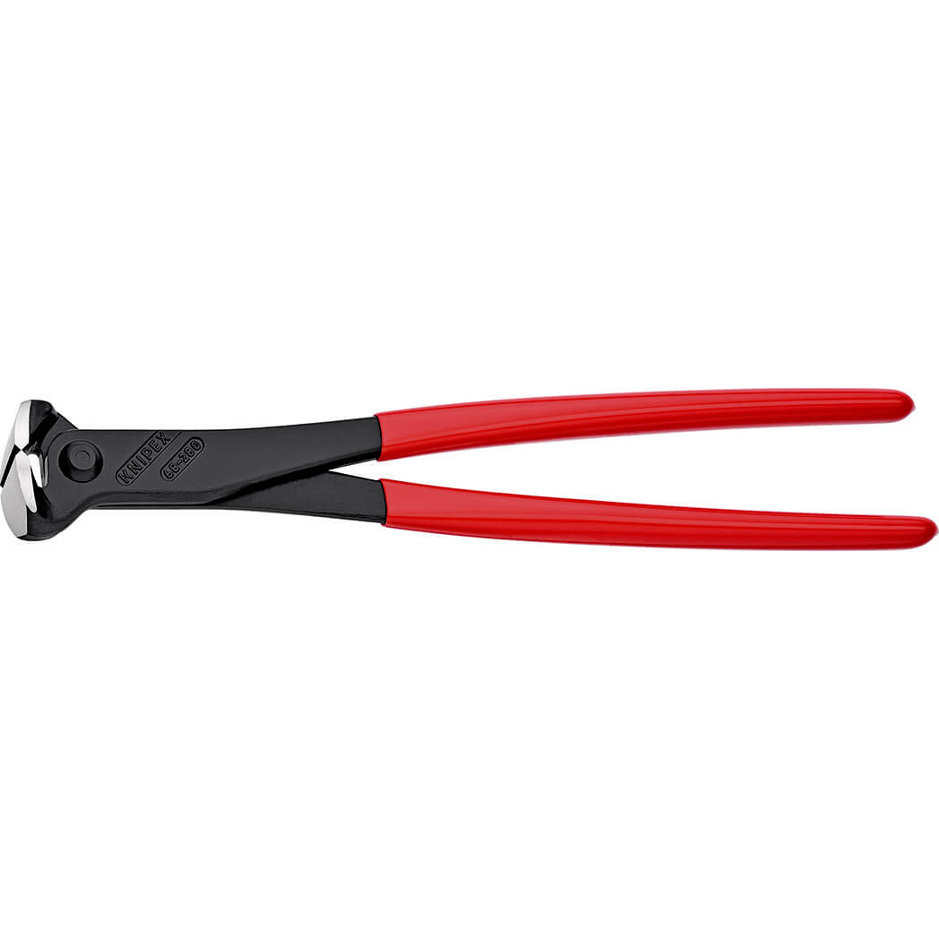 Image of Knipex 68 01 Steel Rebar Fixers Concrete End Cutting Pliers 280mm
