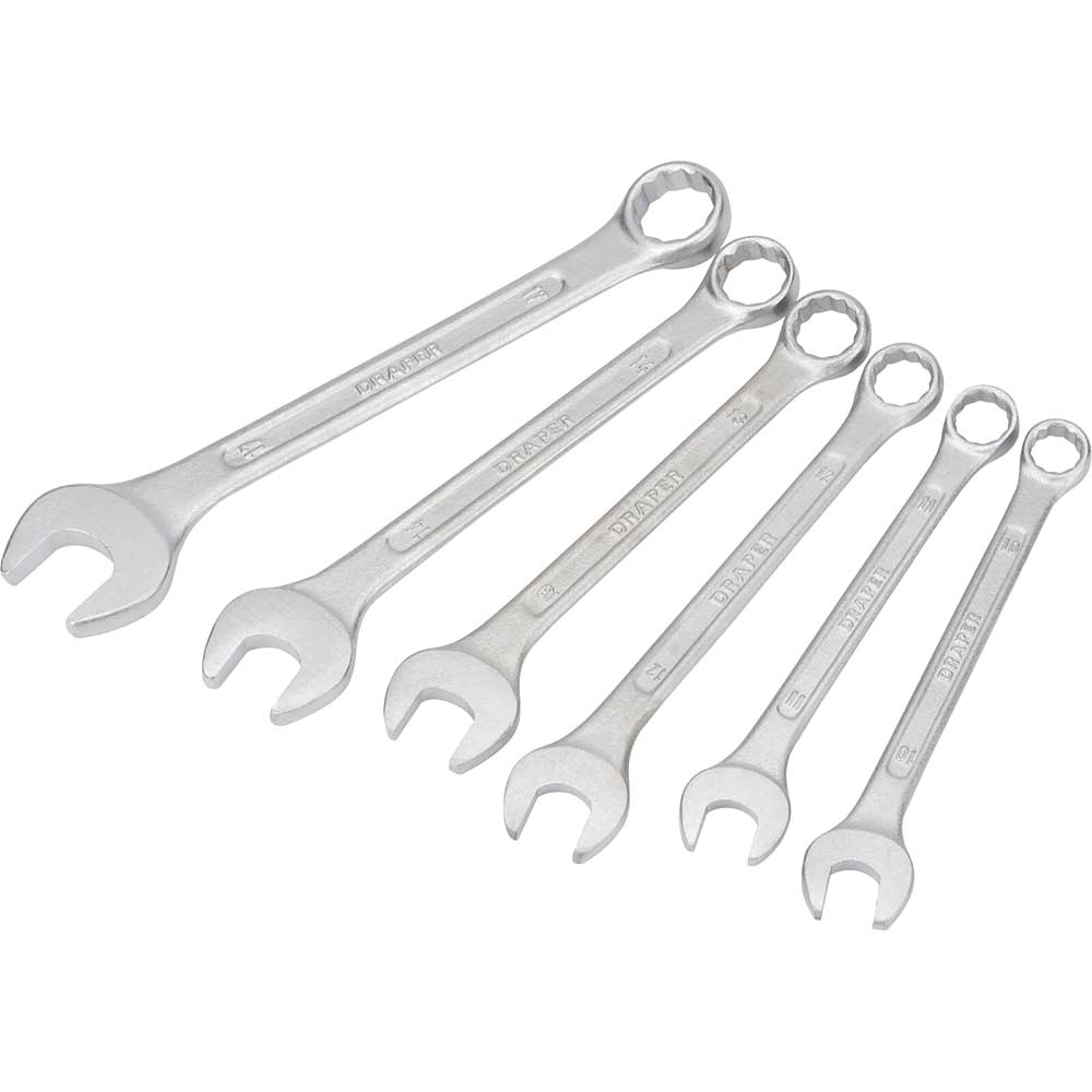 Image of Draper Redline 6 Piece Combination Spanner Set
