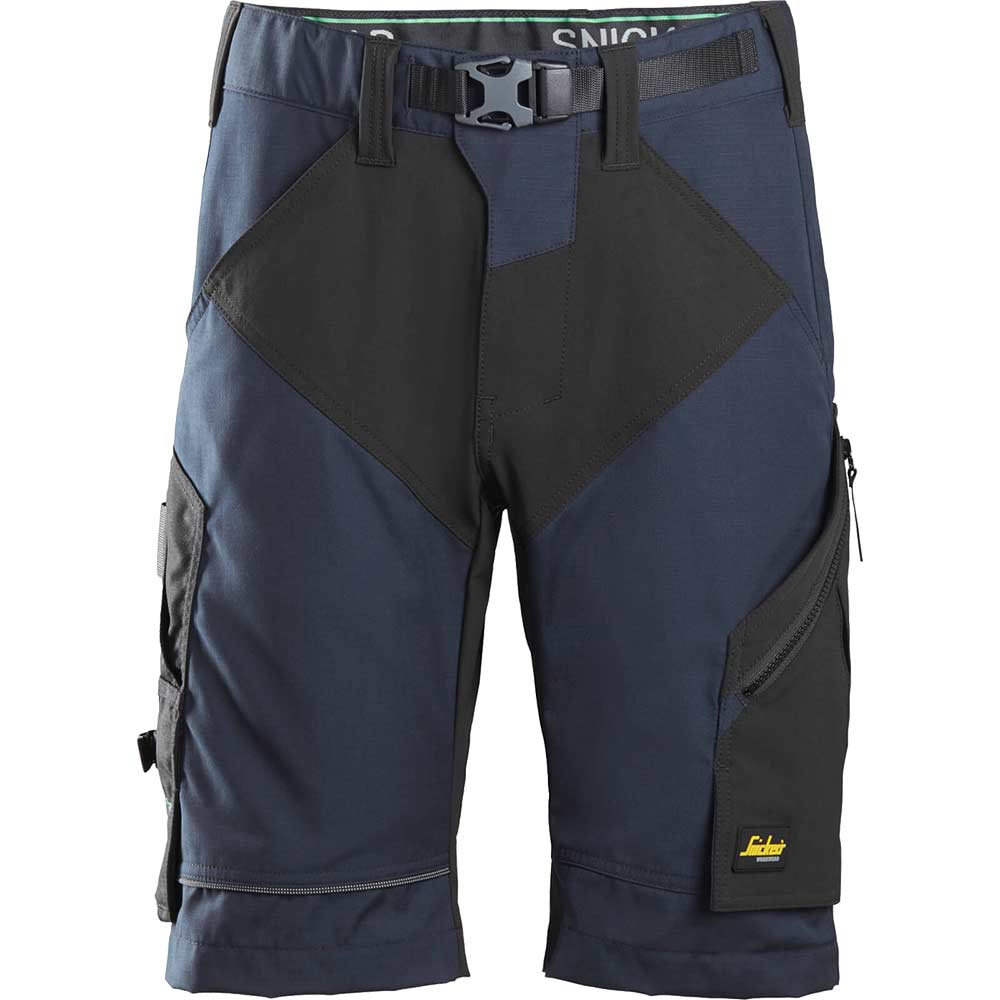 Snickers 6914 Mens FlexiWork Comfort Shorts Navy / Black 39
