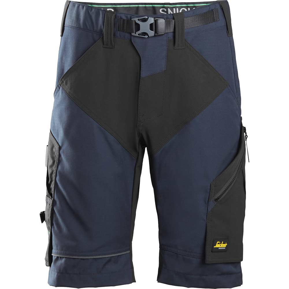 Image of Snickers 6914 FlexiWork Comfort Shorts Navy / Black 30"