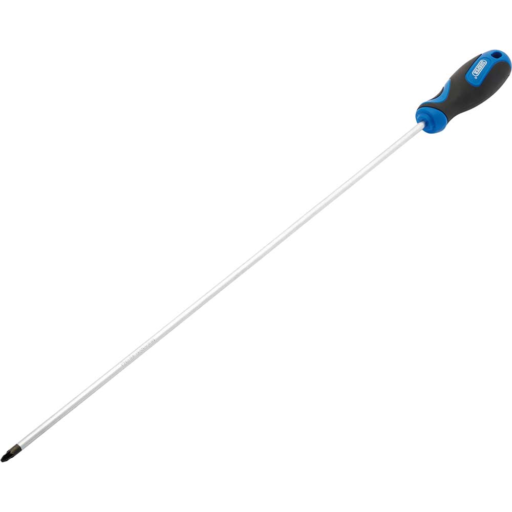 Draper Extra Long Reach Soft Grip Pozi Screwdriver PZ2 450mm