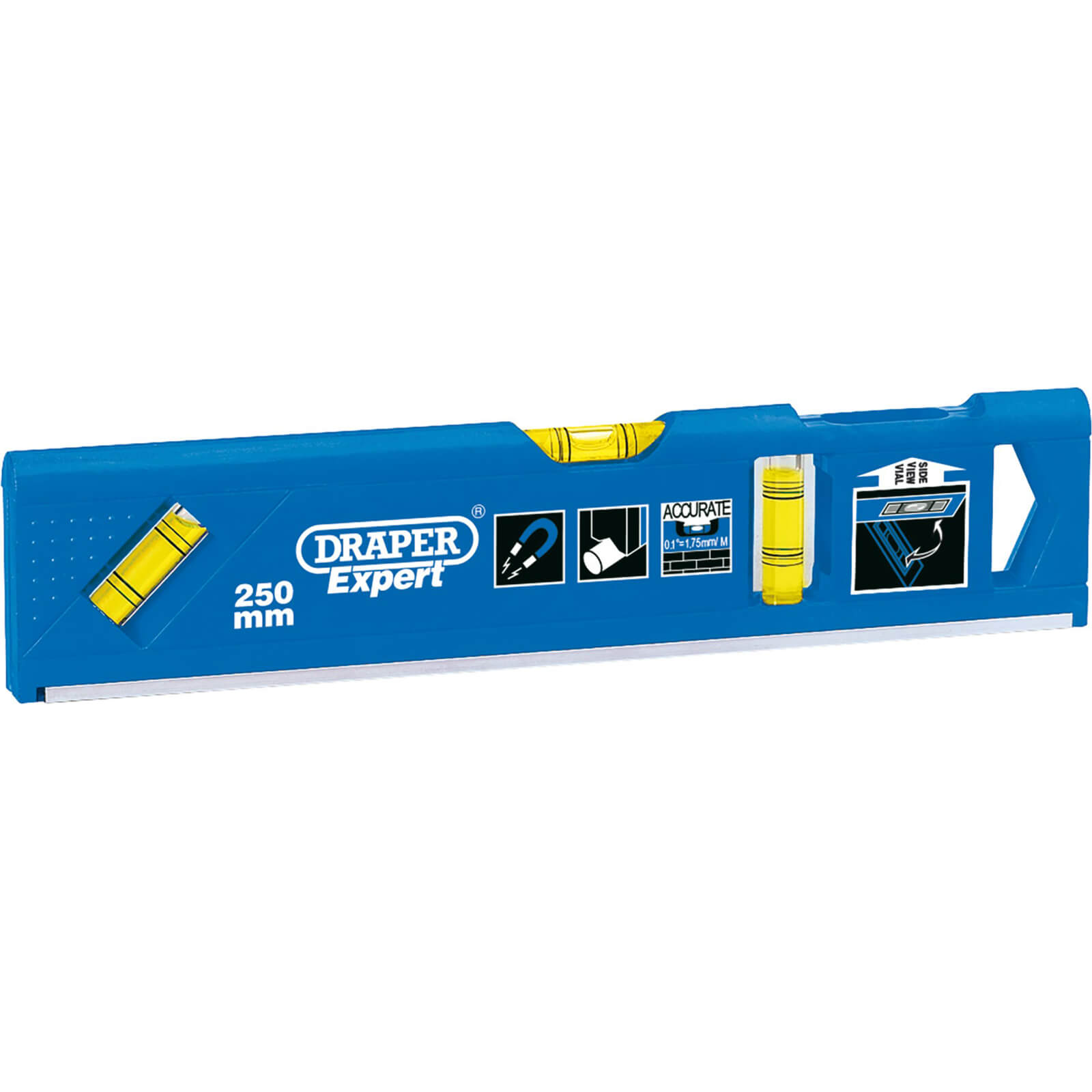 Photos - Other for Construction Draper Expert Magnetic Plumb Site Dual View Torpedo Spirit Level 10" / 25c 