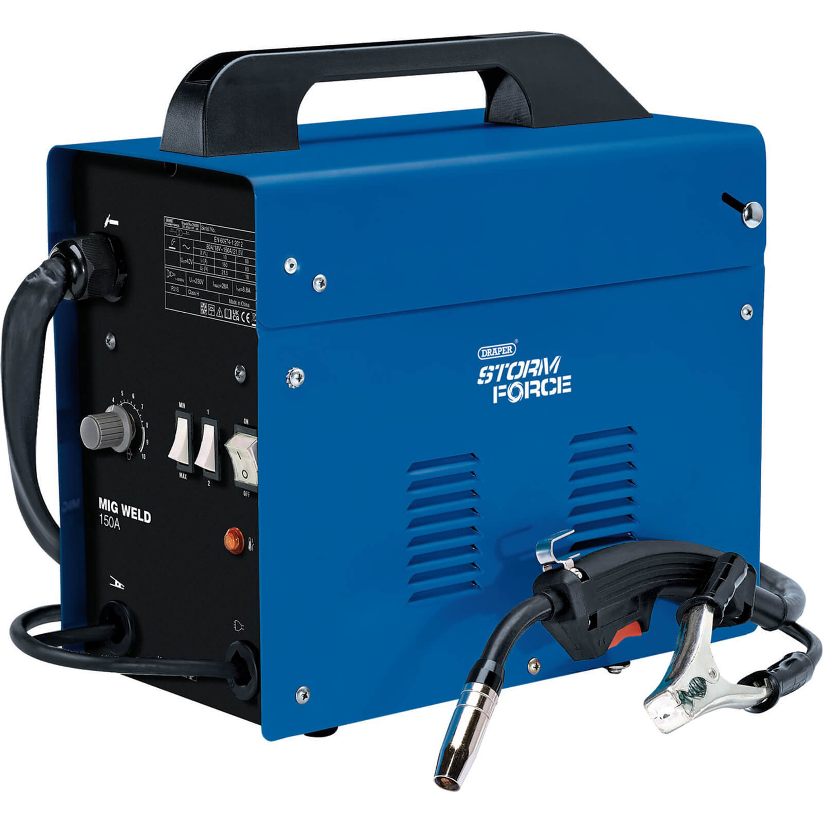 Image of Draper Storm Force MW150A/SF Gasless 150A Mig Welder
