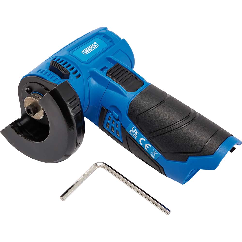 Image of Draper CAG12VD 12v Cordless Brushless Angle Grinder 76mm No Batteries No Charger No Case