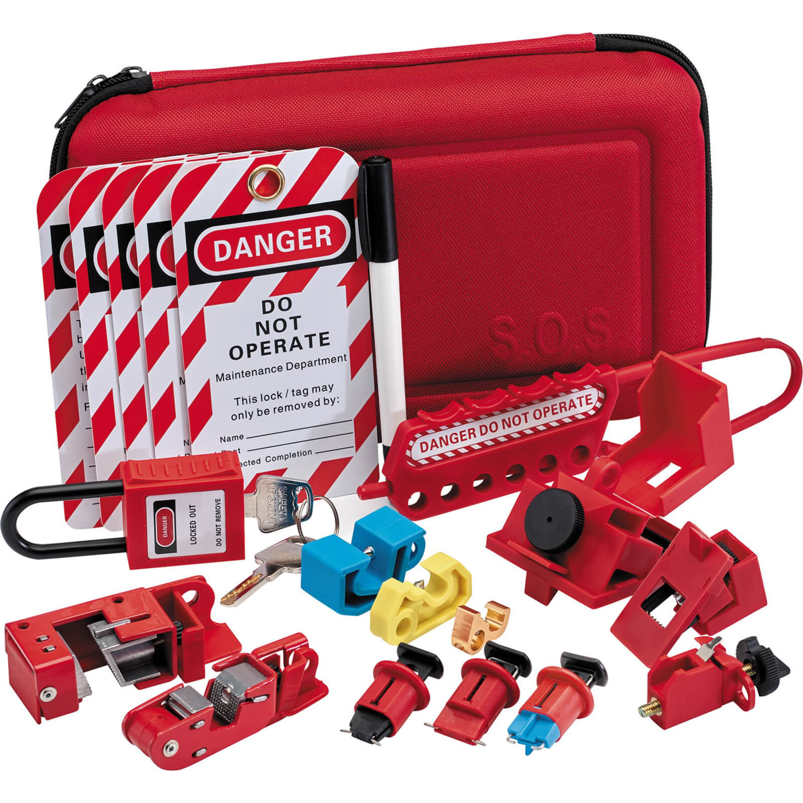 Image of Draper Electricians Safety Lockout Kit in Carry Case