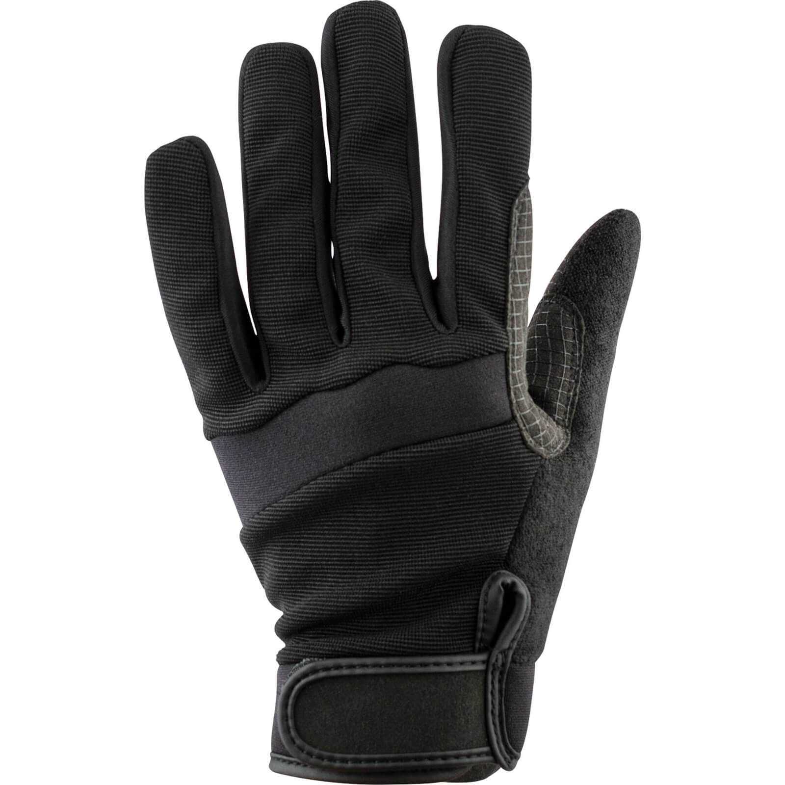 Image of Draper Web Grip Work Gloves Black One Size