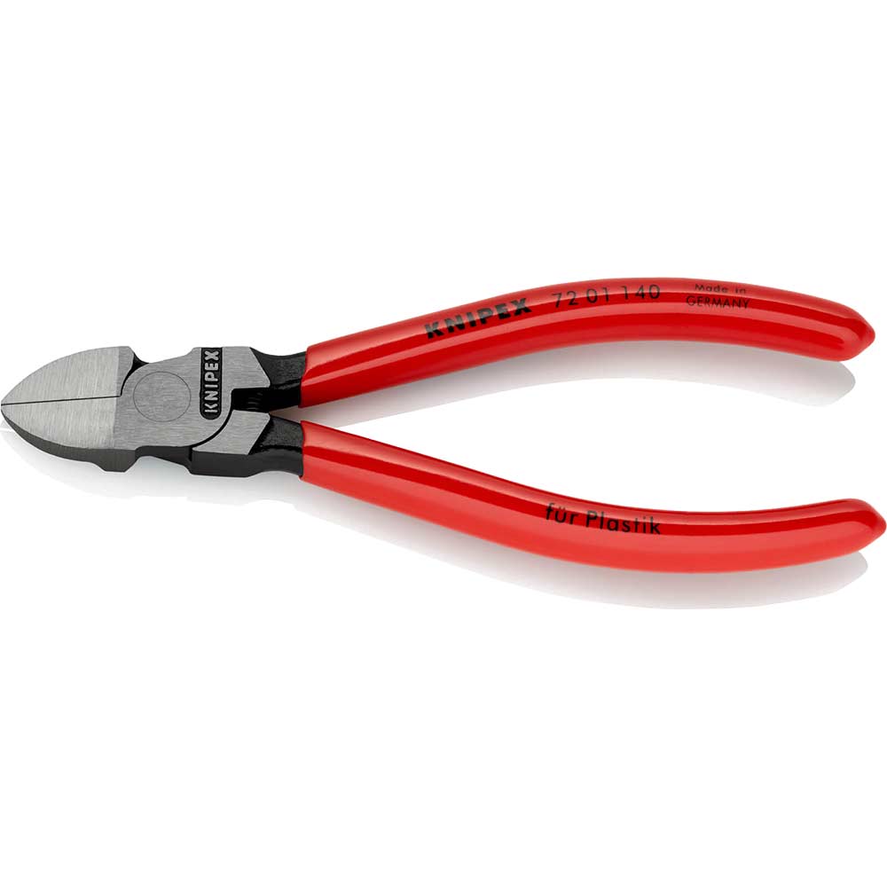 Knipex 72 01 Diagonal Cutting Pliers for Plastics 140mm