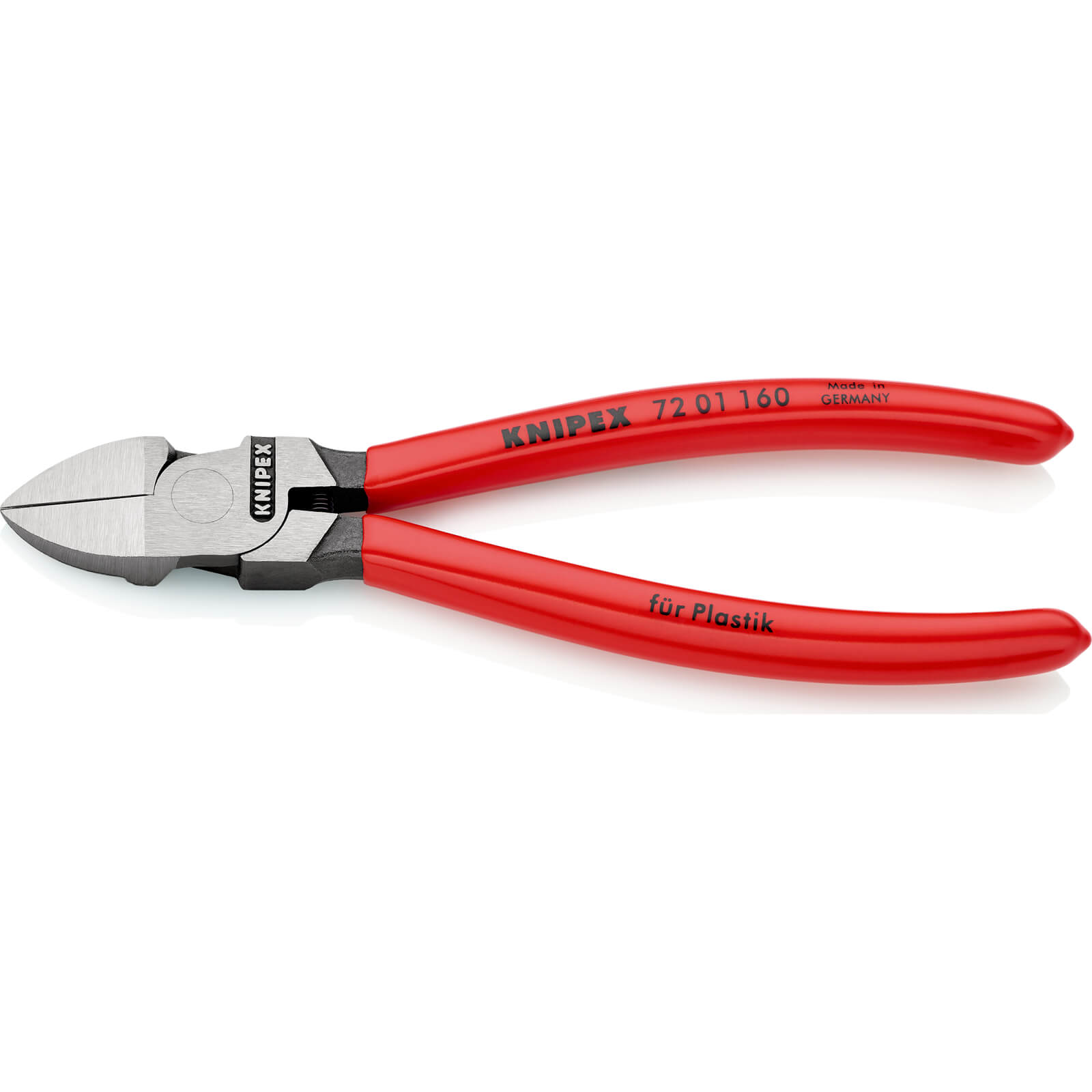 Image of Knipex 72 01 Diagonal Cutting Pliers for Plastics 160mm