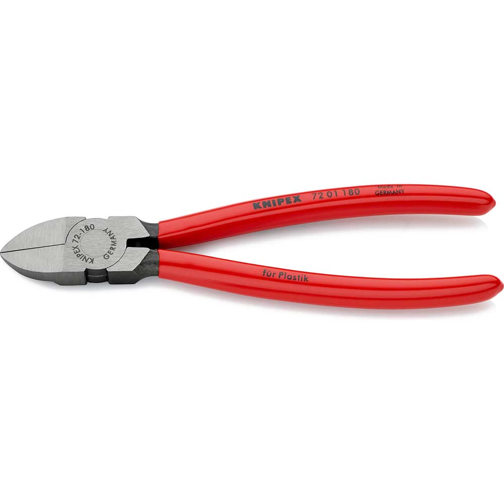 Knipex 72 01 Diagonal Cutting Pliers for Plastics 180mm