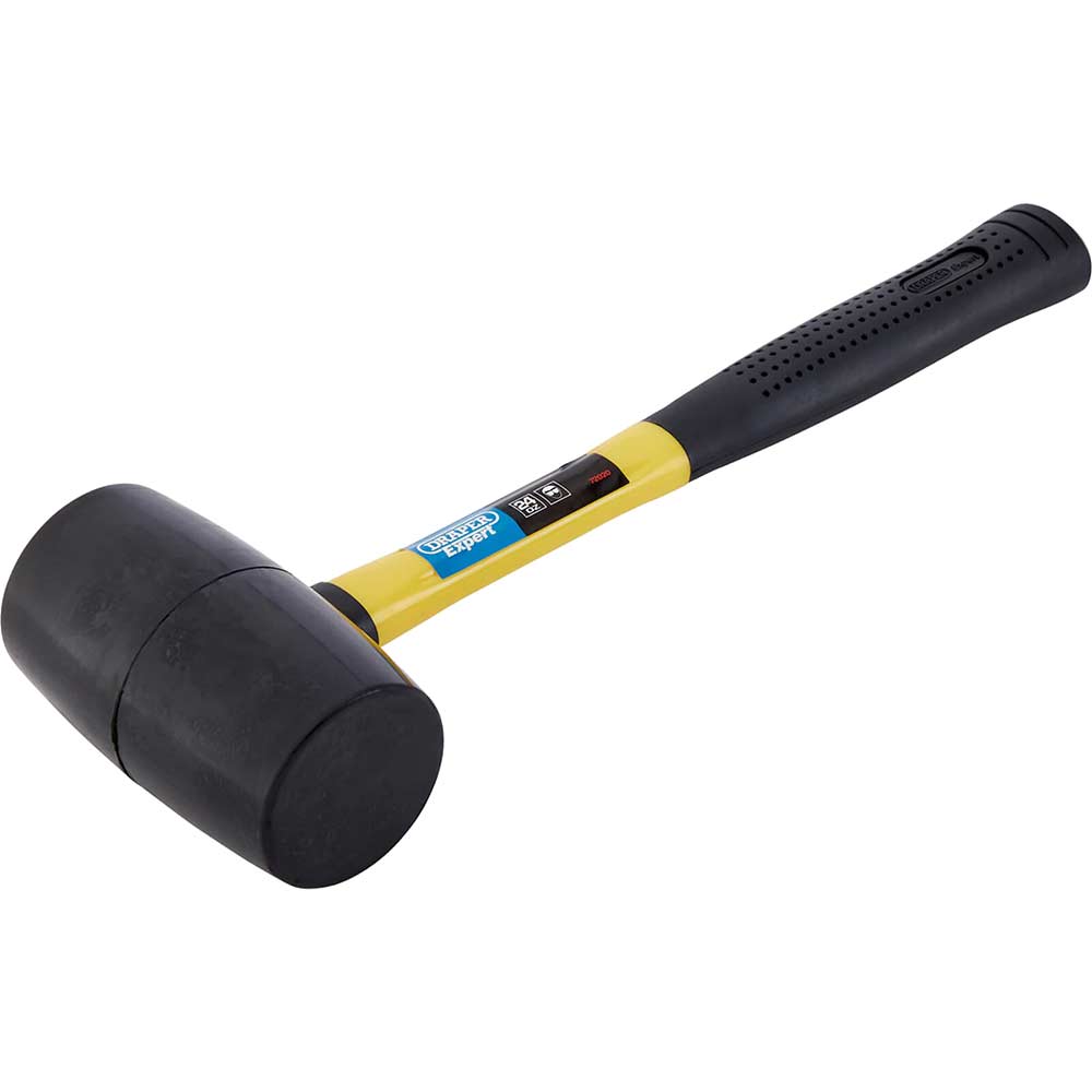 Image of Draper Expert Black Rubber Mallet 750g