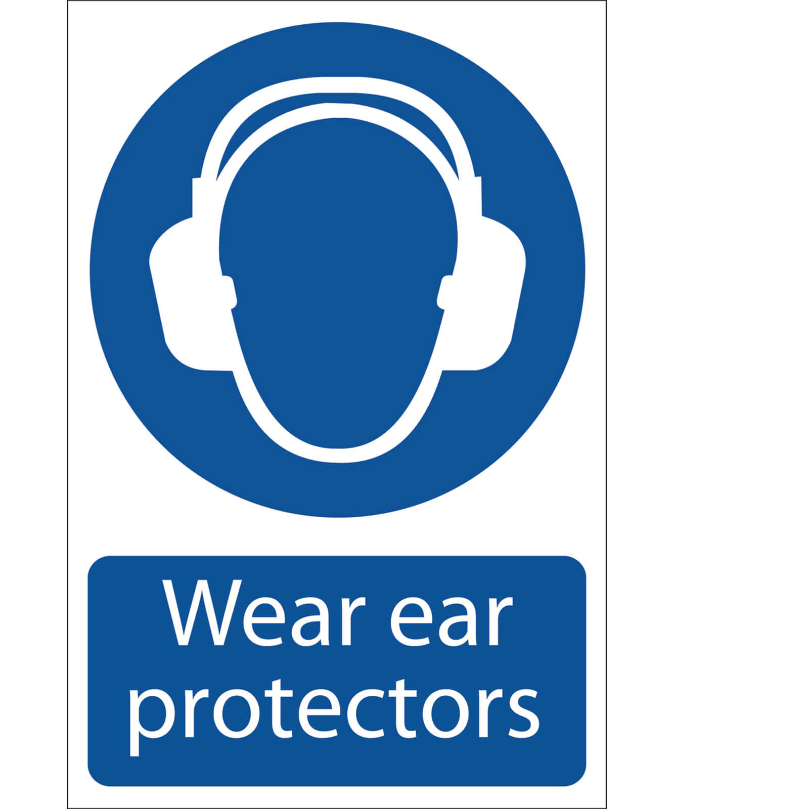 Image of Draper Wear Ear Protectors Sign 200mm 300mm Standard