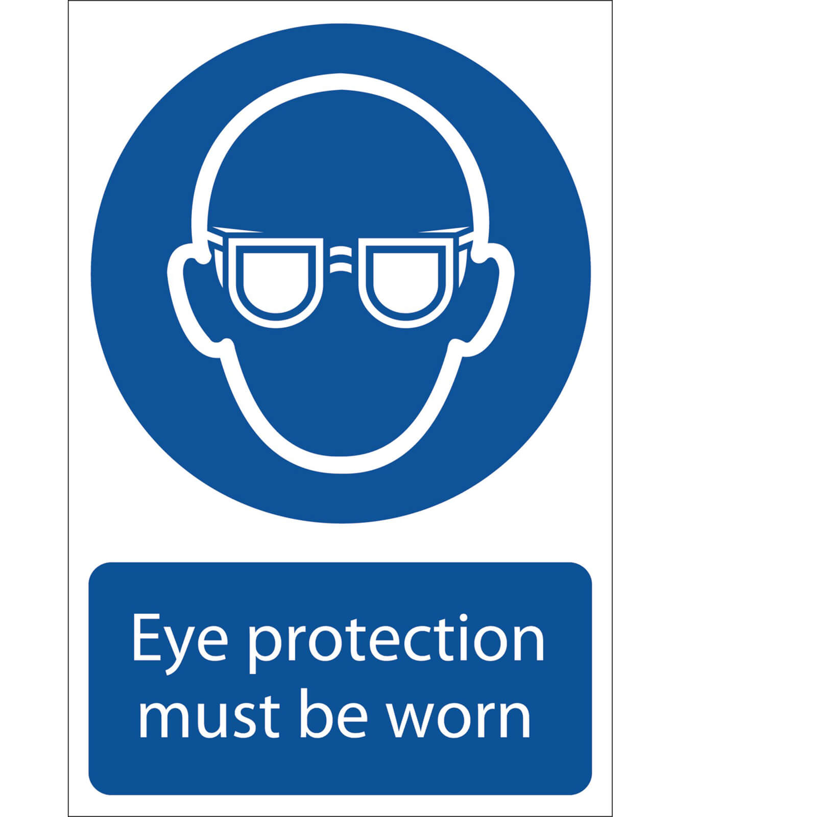 Image of Draper Eye Protection Must Be Worn Sign 200mm 300mm Standard
