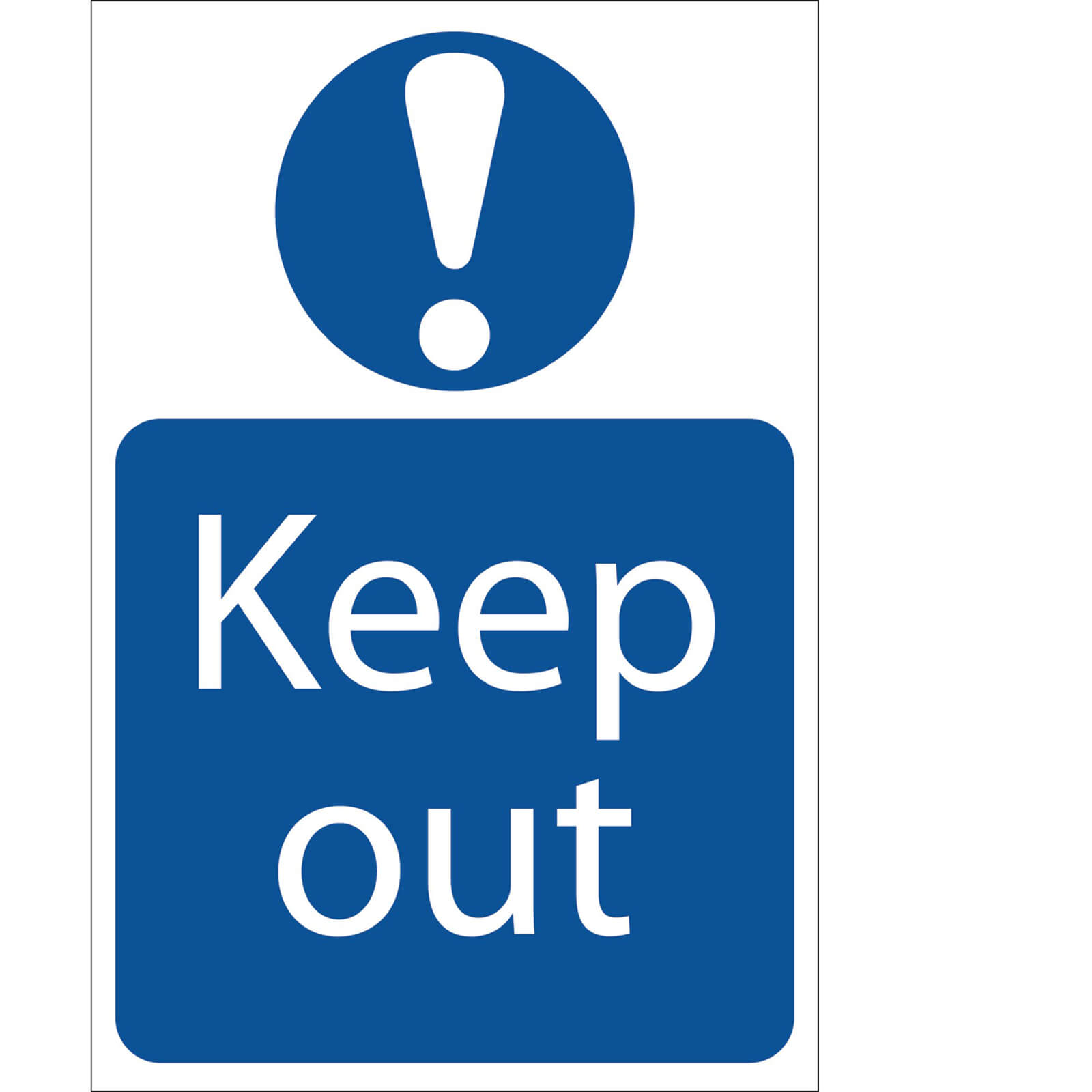Image of Draper Keep Out Sign 200mm 300mm Standard