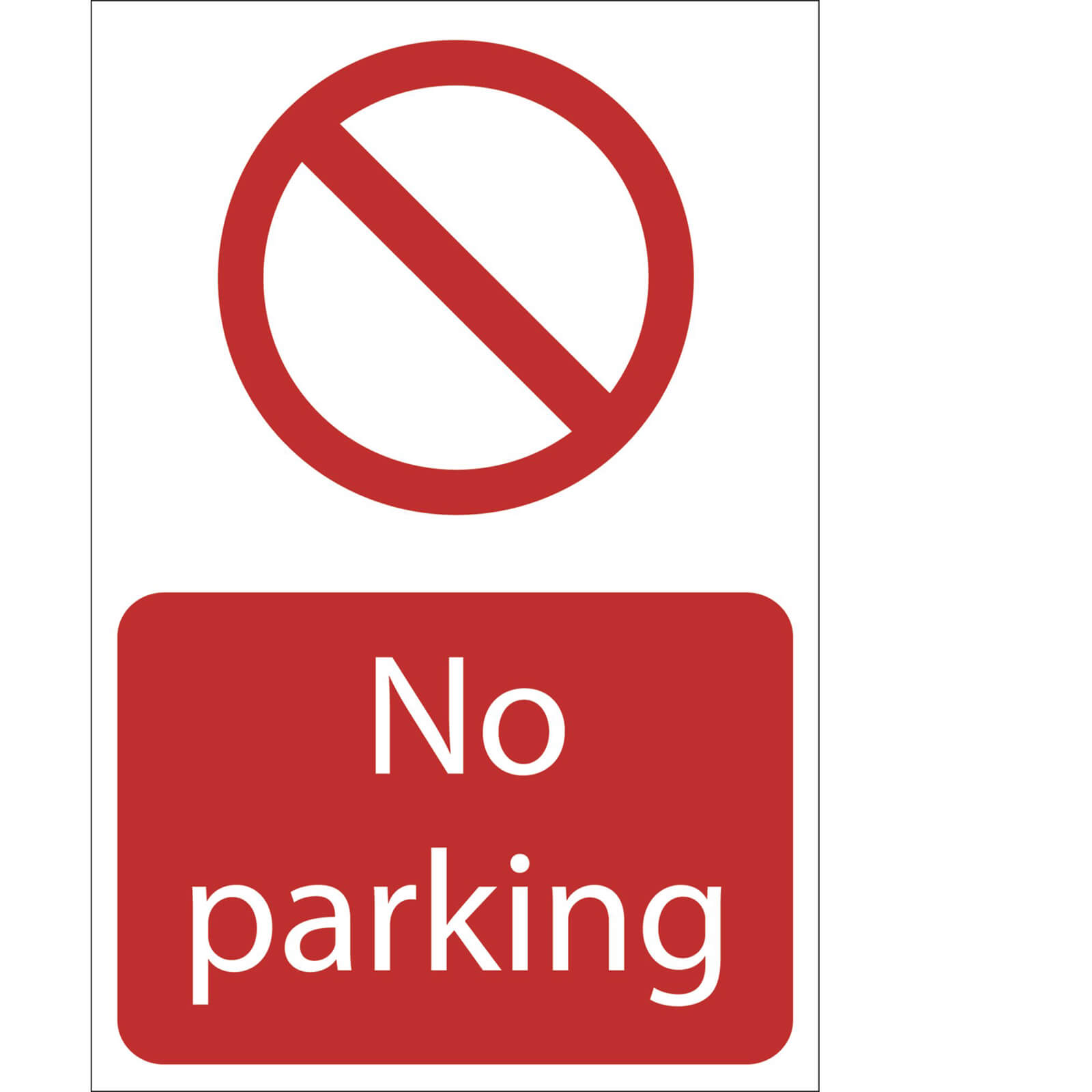 Image of Draper No Parking Sign 200mm 300mm Standard