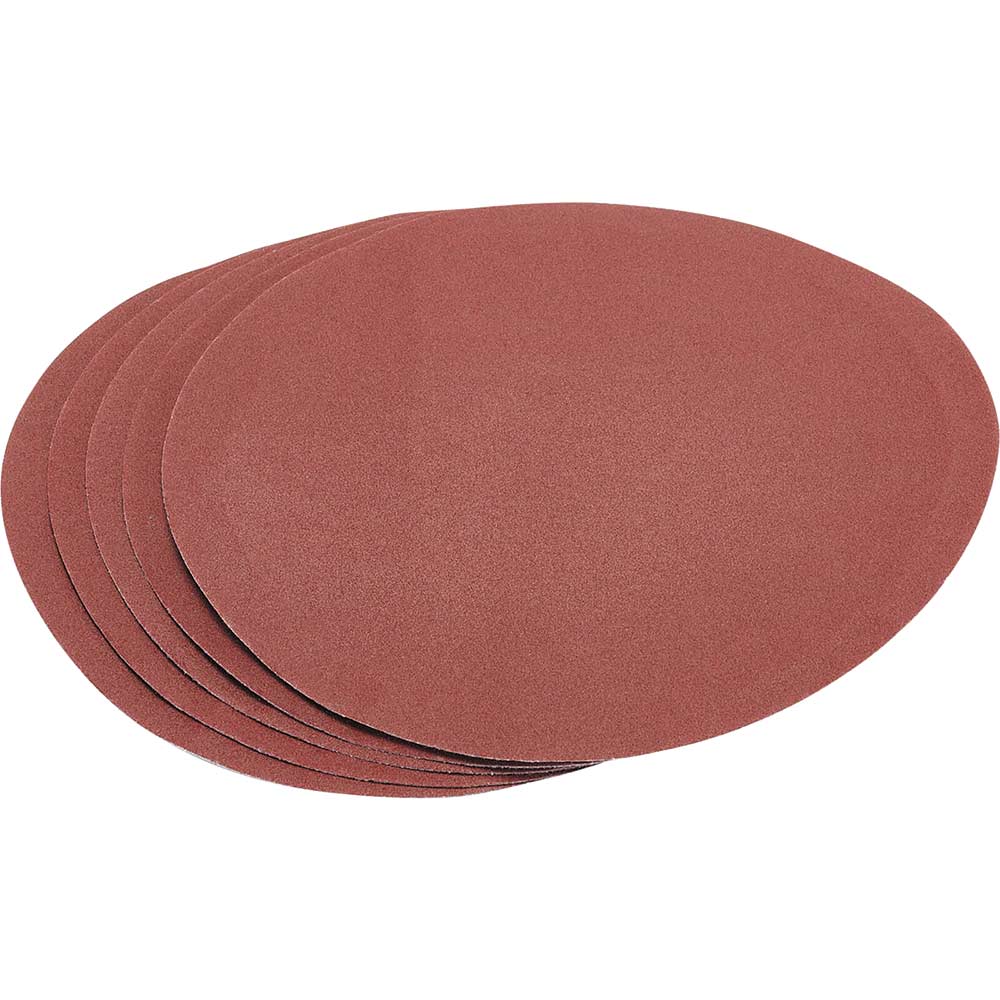 Draper Hook and Loop Aluminium Oxide Sanding Discs 230mm 120g Pack of 5