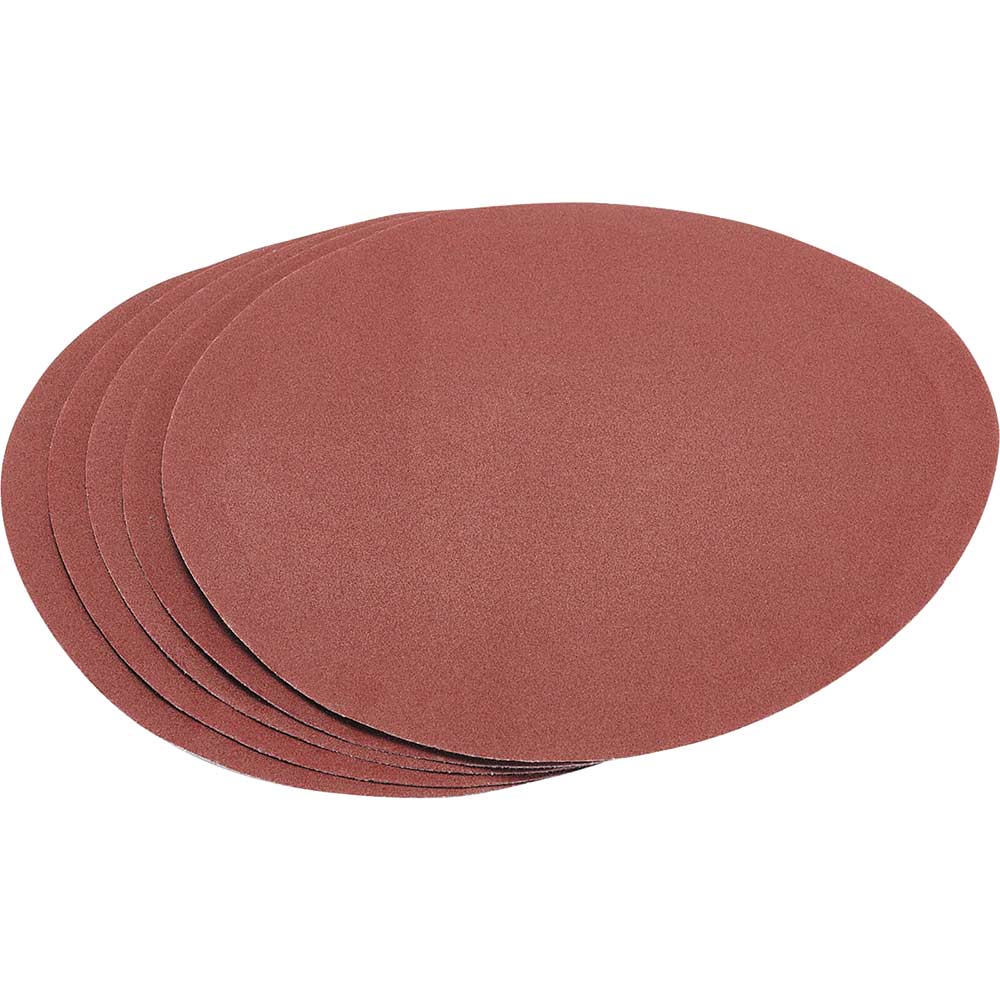 Image of Draper Hook and Loop Aluminium Oxide Sanding Discs 230mm 120g Pack of 5