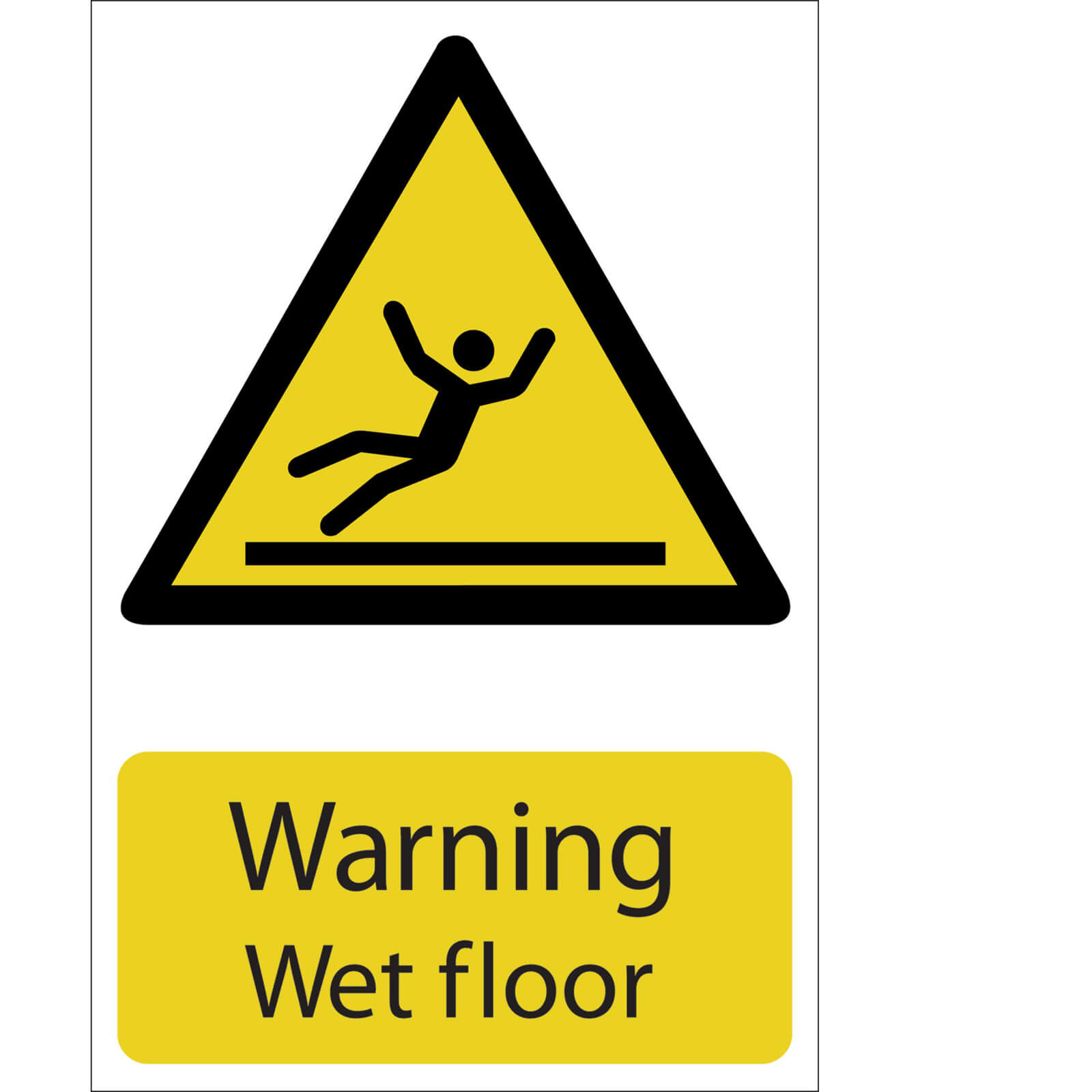 Image of Draper Warning Wet Floor Sign 200mm 300mm Standard