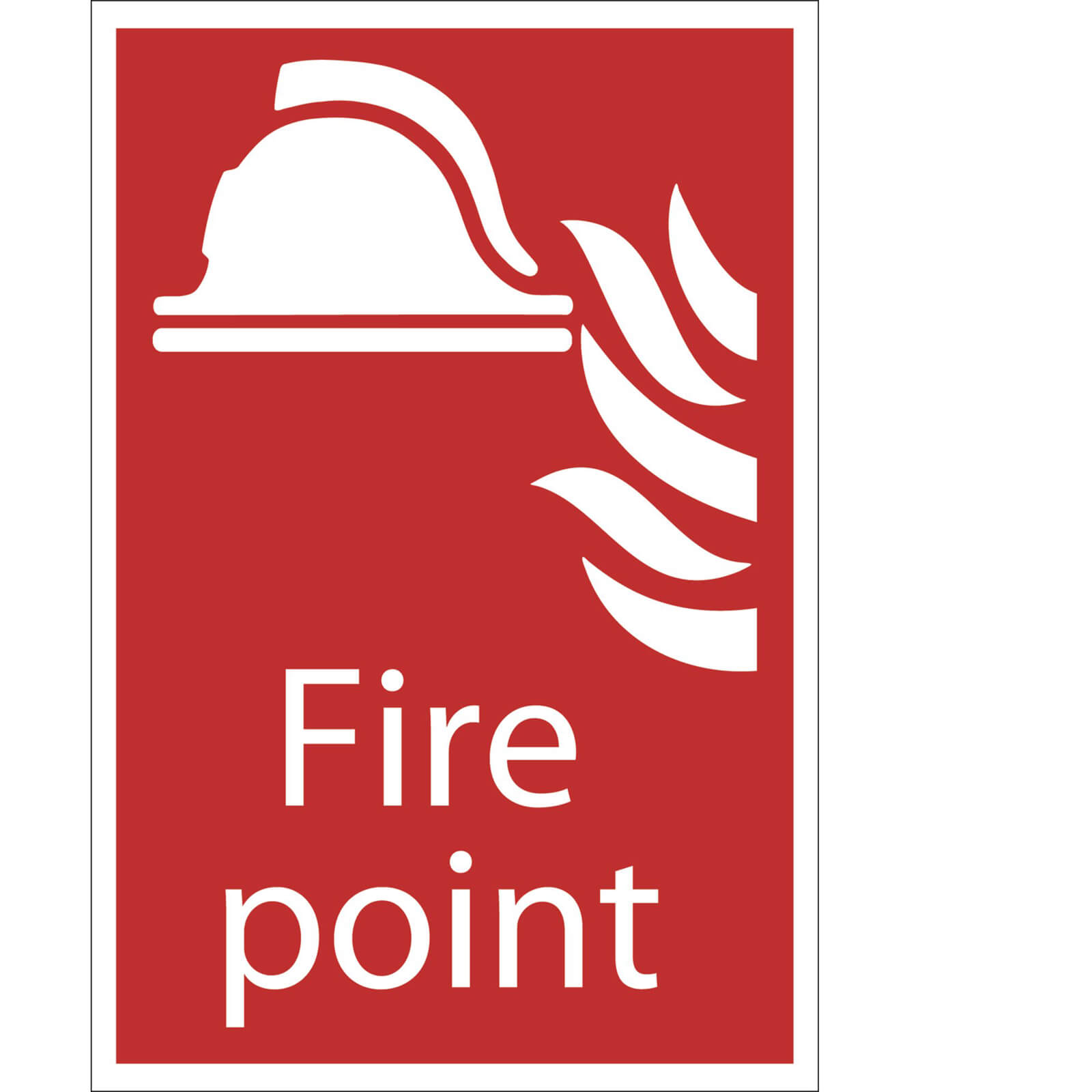 Image of Draper Fire Point Sign 200mm 300mm Standard