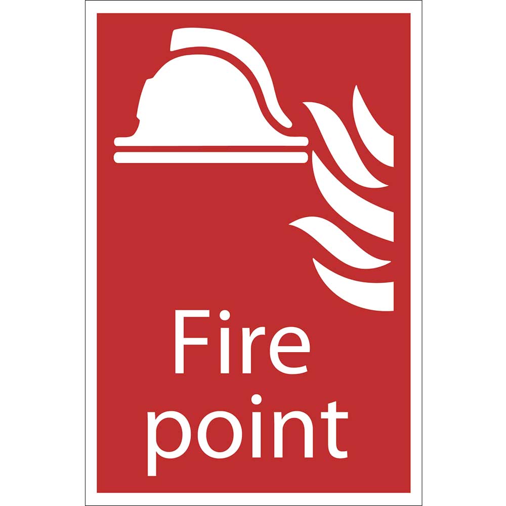 Draper Fire Point Sign 200mm 300mm Standard