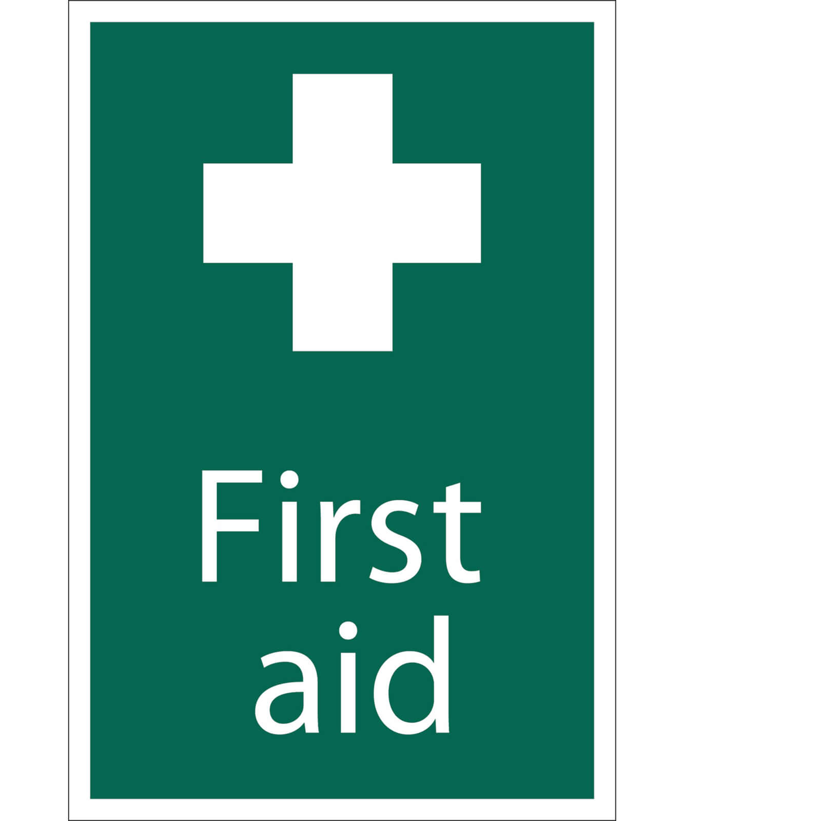 Image of Draper First Aid Sign 200mm 300mm Standard