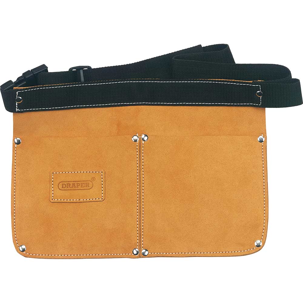 Image of Draper Double Pocket Leather Nail Pouch