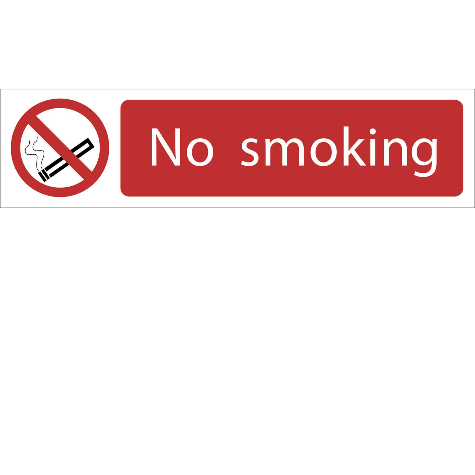Image of Draper No Smoking Sign 200mm 50mm Standard