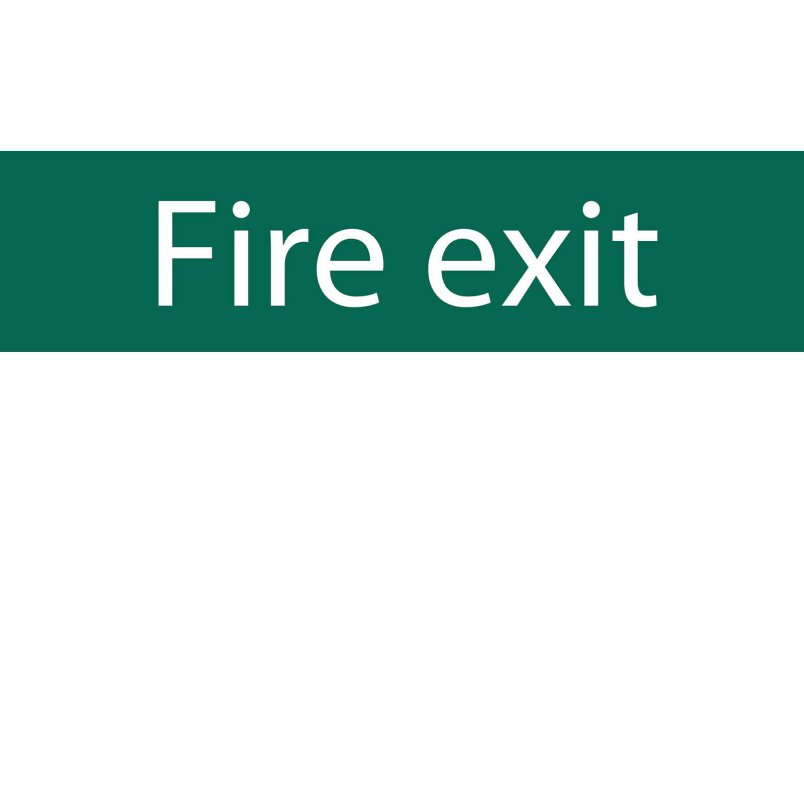 Image of Draper Fire Exit Sign 200mm 50mm Standard
