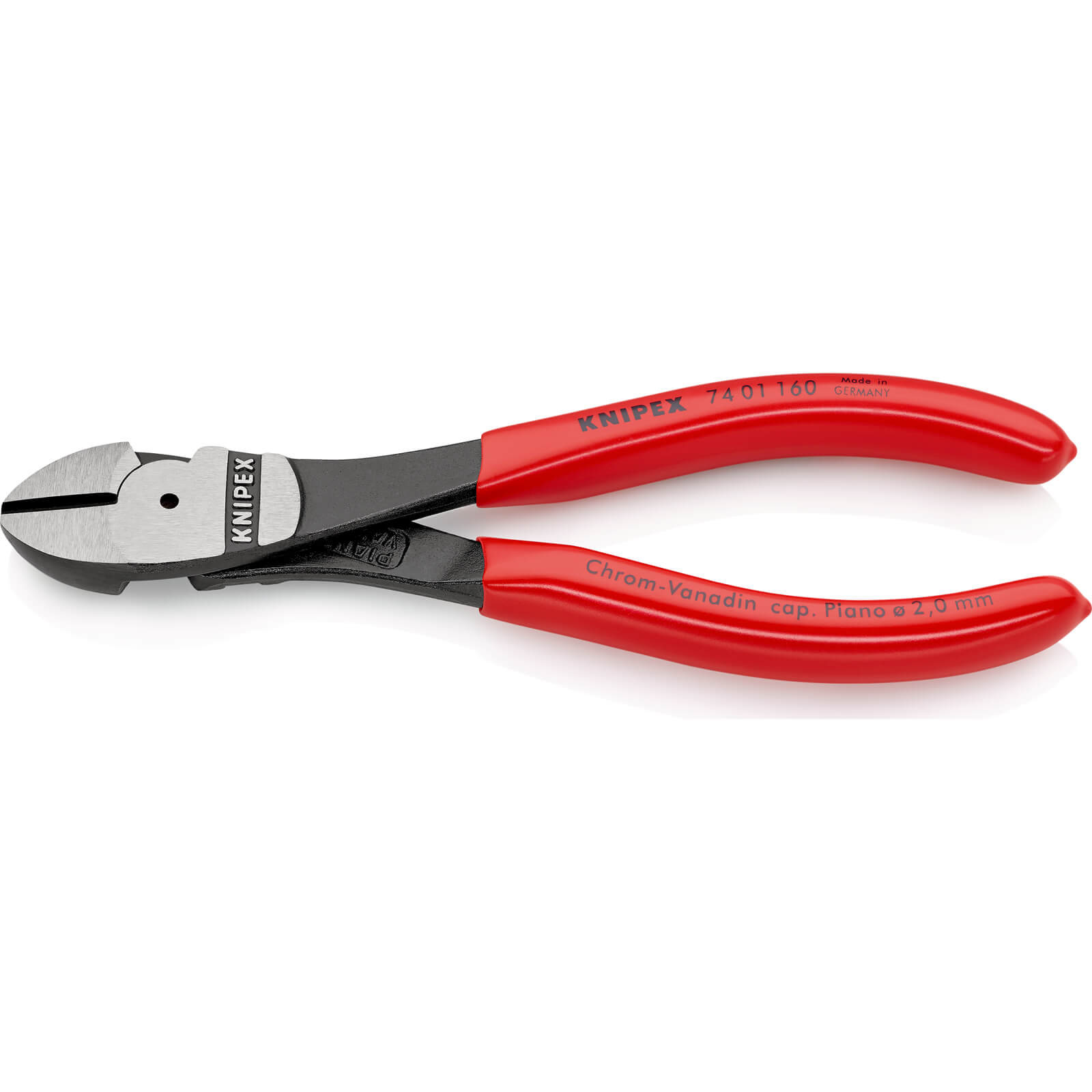 Image of Knipex 74 01 High Leverage Diagonal Cutting Pliers 160mm