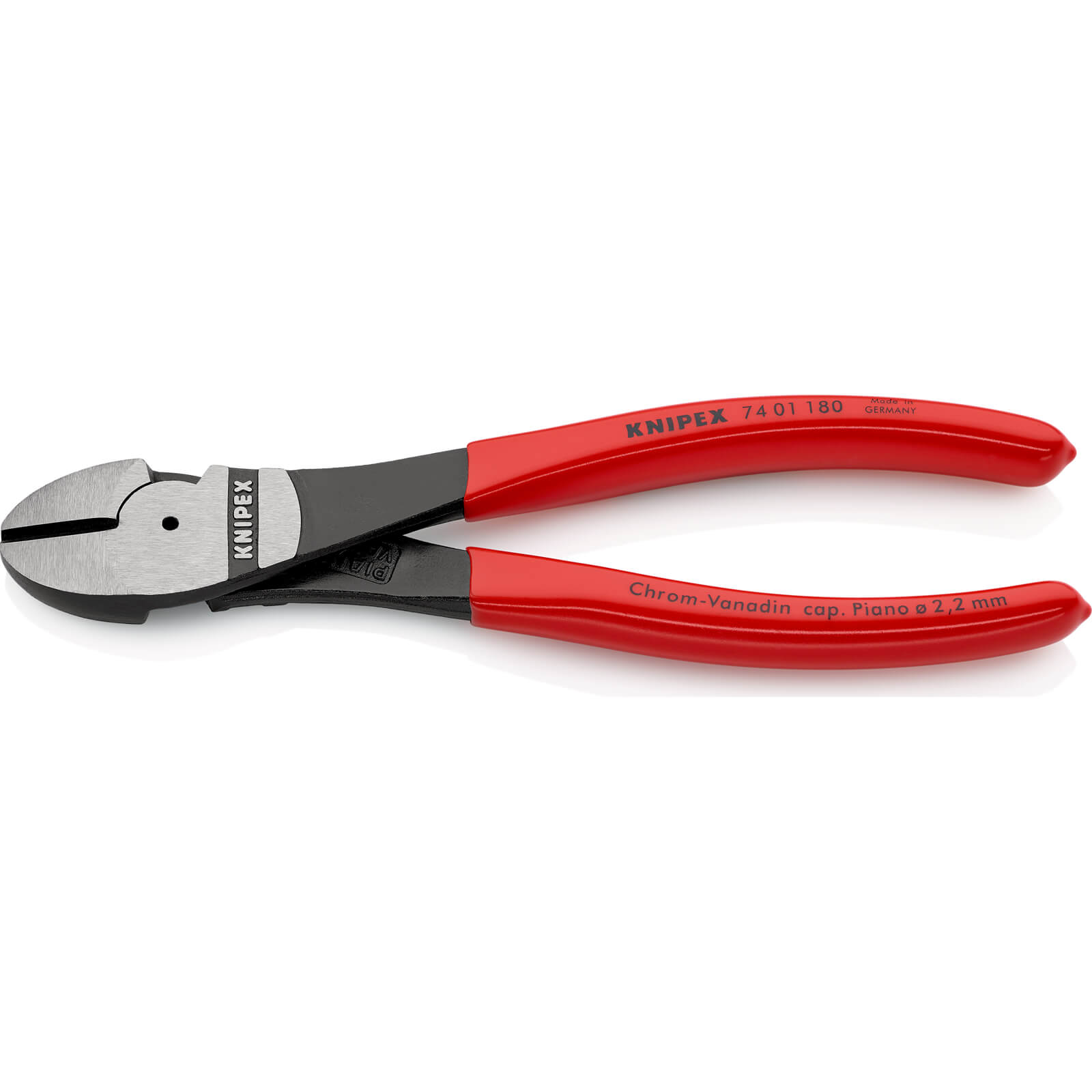 Image of Knipex 74 01 High Leverage Diagonal Cutting Pliers 180mm
