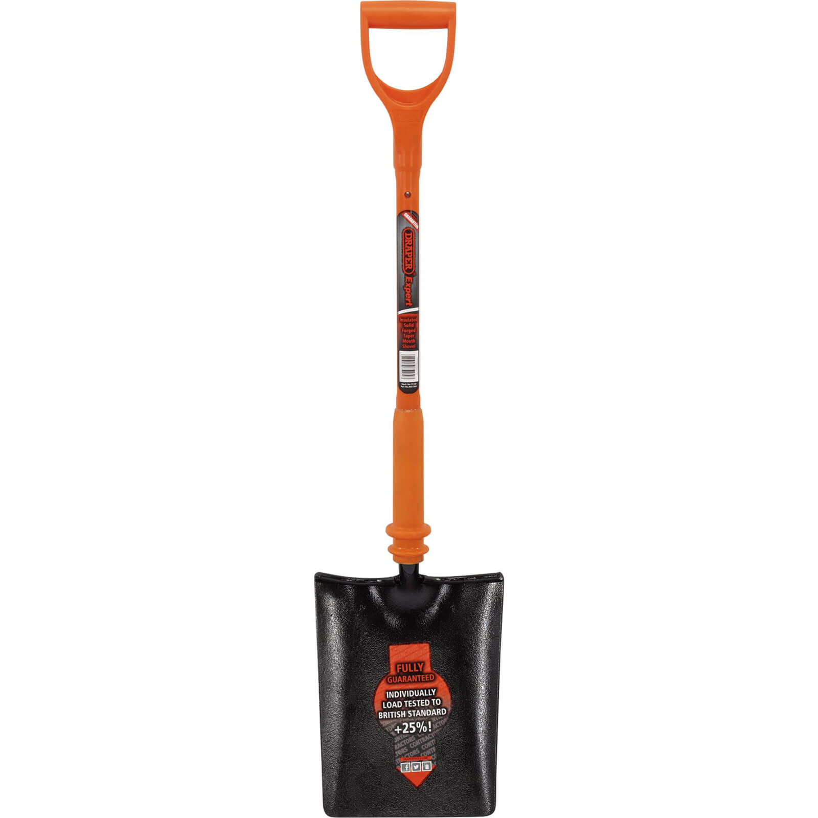 Draper Expert Taper Mouth Shovel Fully Insulated Solid Forged