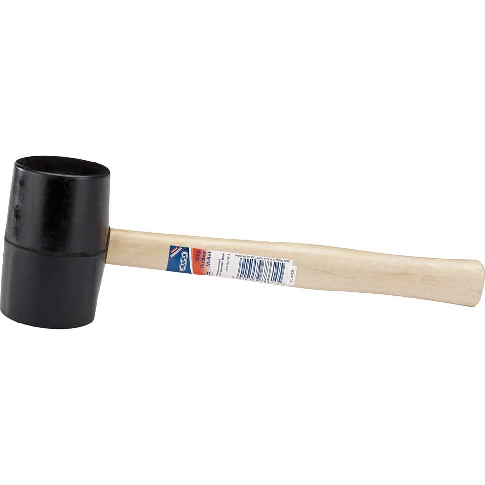 Image of Draper Black Rubber Mallet 620g