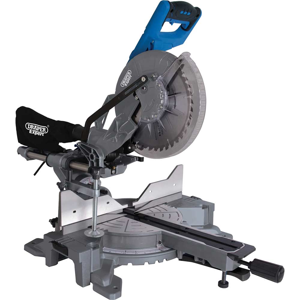 Draper Expert SMS255E Double Bevel Sliding Compound Mitre Saw 255mm 240v