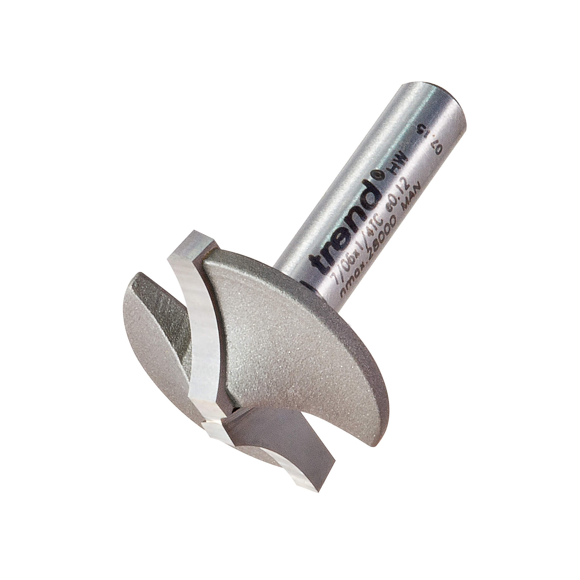 Image of Trend Flat Ovolo Router Cutter 25mm 8mm 1/4"