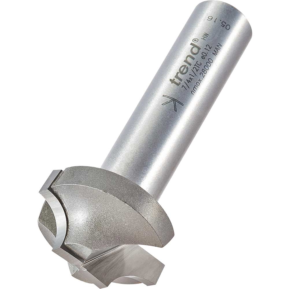 Image of Trend Ovolo Rounding Over Router Cutter 28mm 15mm 1/2"