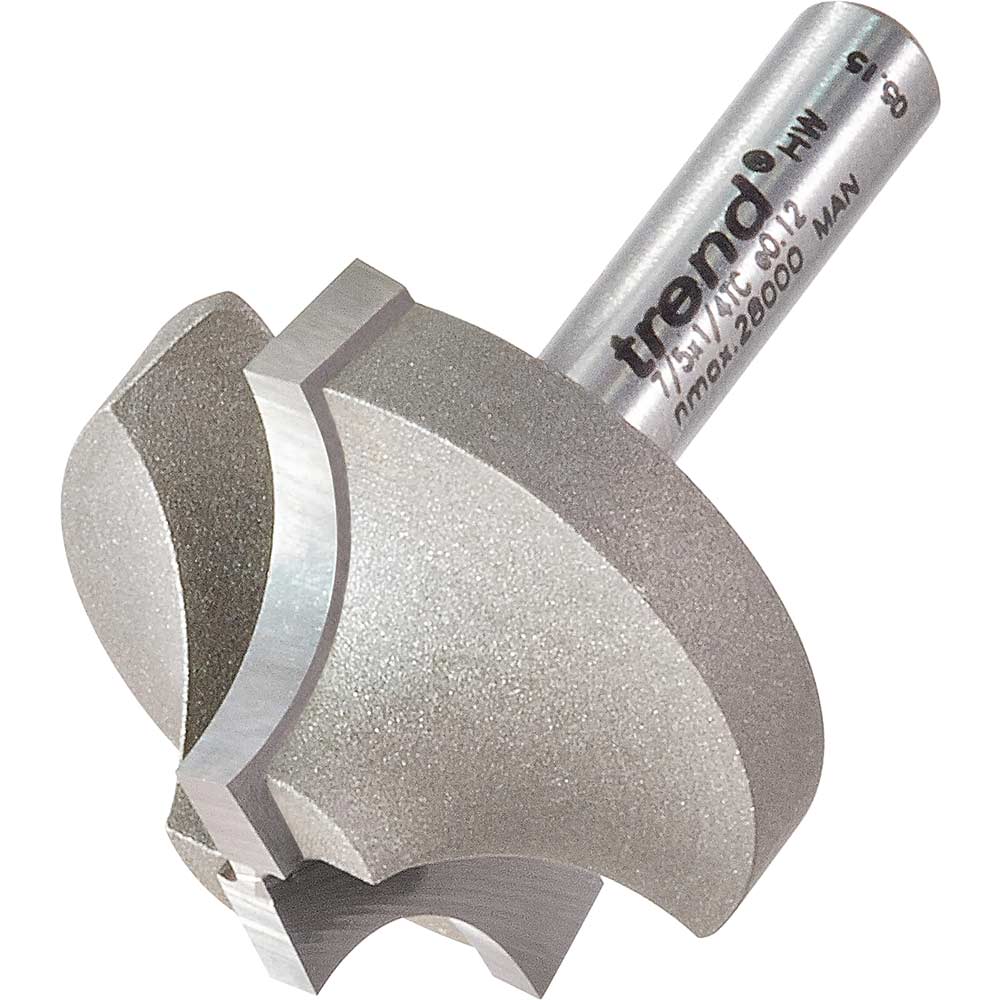 Image of Trend Ovolo Rounding Over Router Cutter 31mm 16mm 1/4"