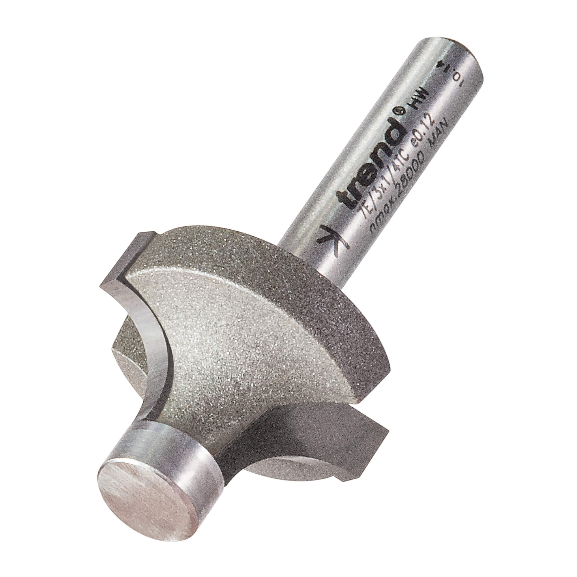 Image of Trend Pin Guided Round Over Router Cutter 26mm 14.3mm 1/4"