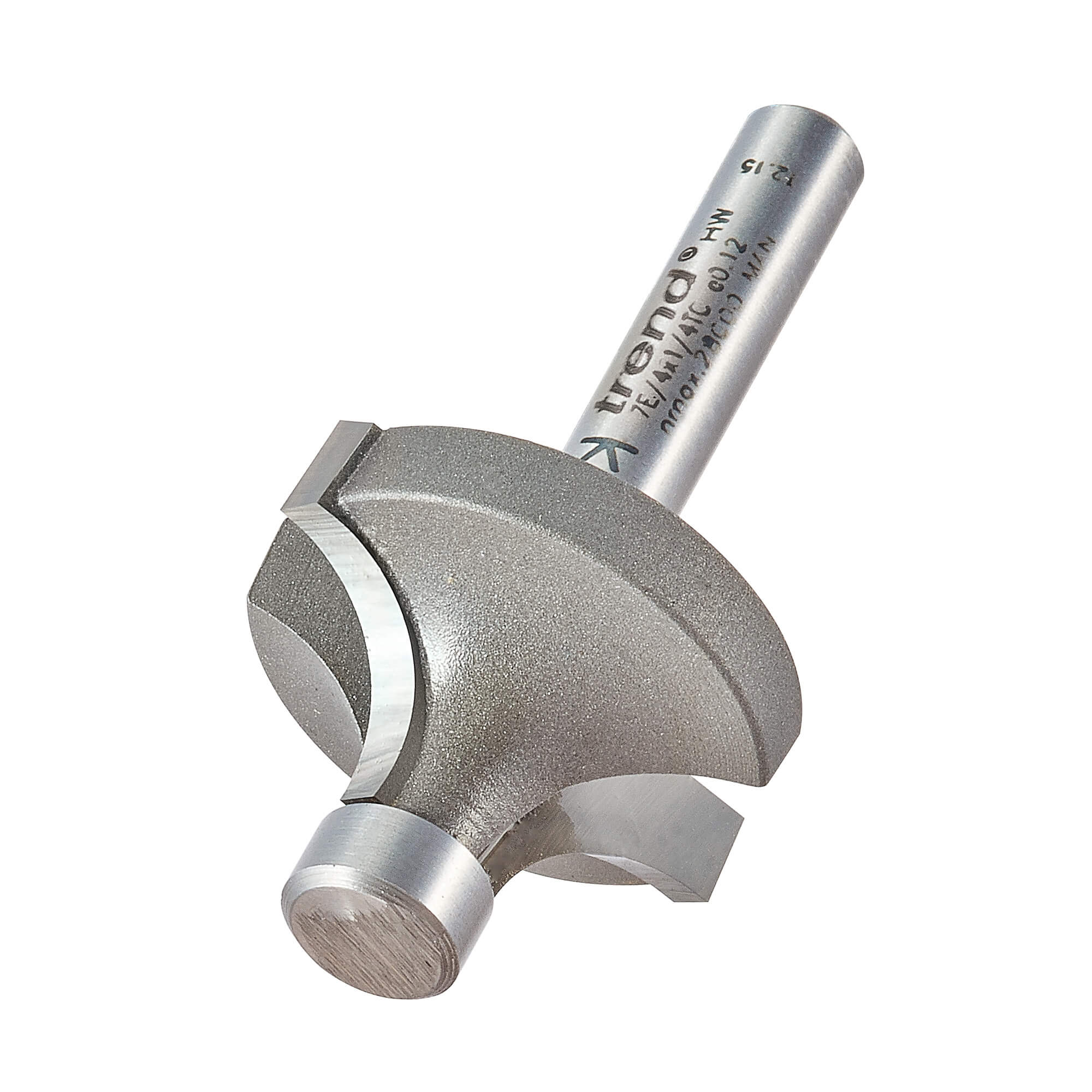 Image of Trend Pin Guided Round Over Router Cutter 29mm 15.8mm 1/4"