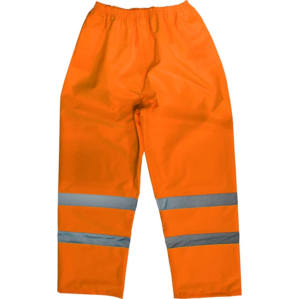 Sealey Hi Vis Waterproof Trousers Orange XL in UK Specification