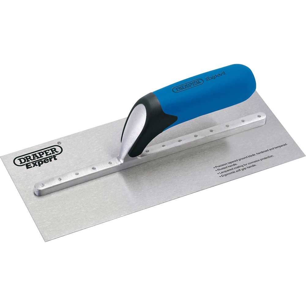 Draper Expert Soft Grip Carbon Steel Plastering Trowel 11"