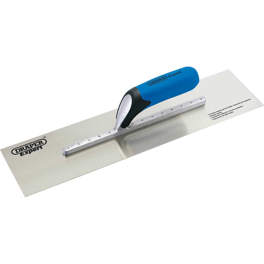 Draper Expert Soft Grip Carbon Steel Plastering Trowel 18"